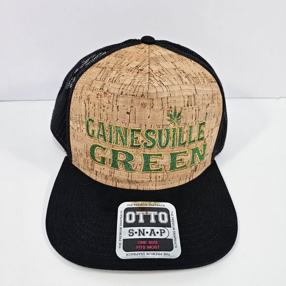Gainesville Green Cork Mesh Trucker Hat Otto Snapback Adjustable - Picture 1 of 5